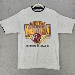 Vintage Washington Redskins Shirt Mens Large Gray Super Bowl‎ XXVI Trench Ultra
